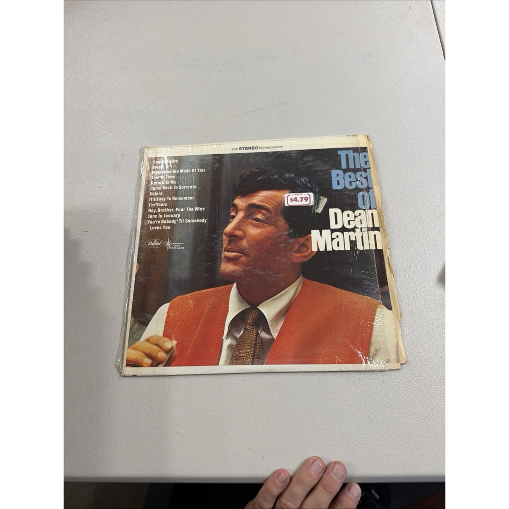 The Best Of Dean Martin LP Capitol Records T 2601 MONO Terre Haute Press VG+/VG+